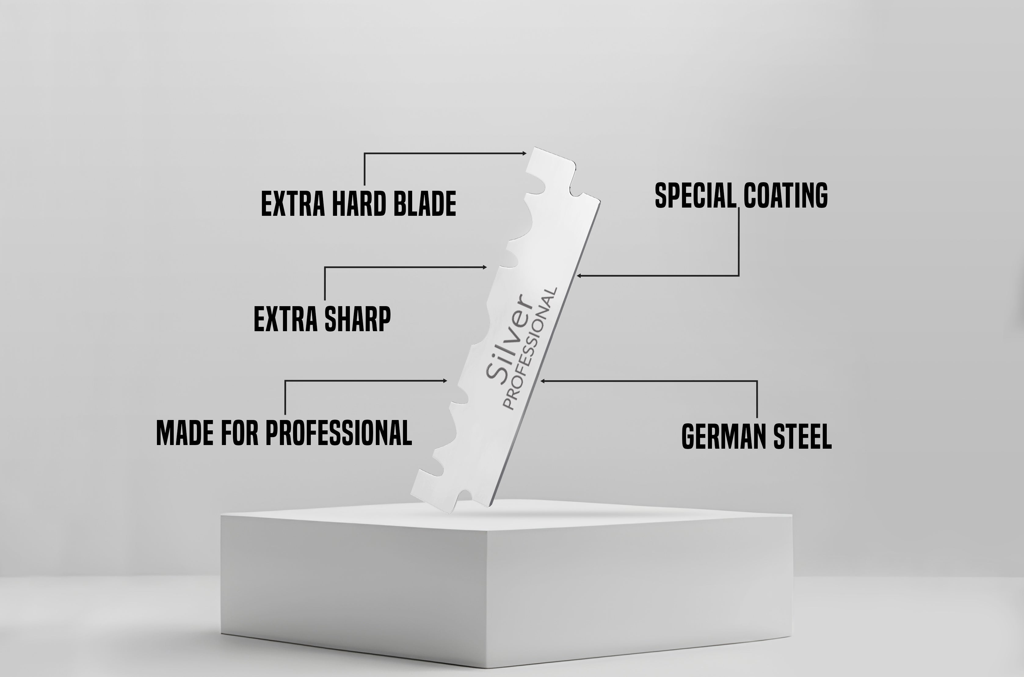 シルバー - 片刃カミソリの刃 - 100個